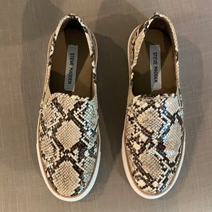 Steve Madden snake skin loafers